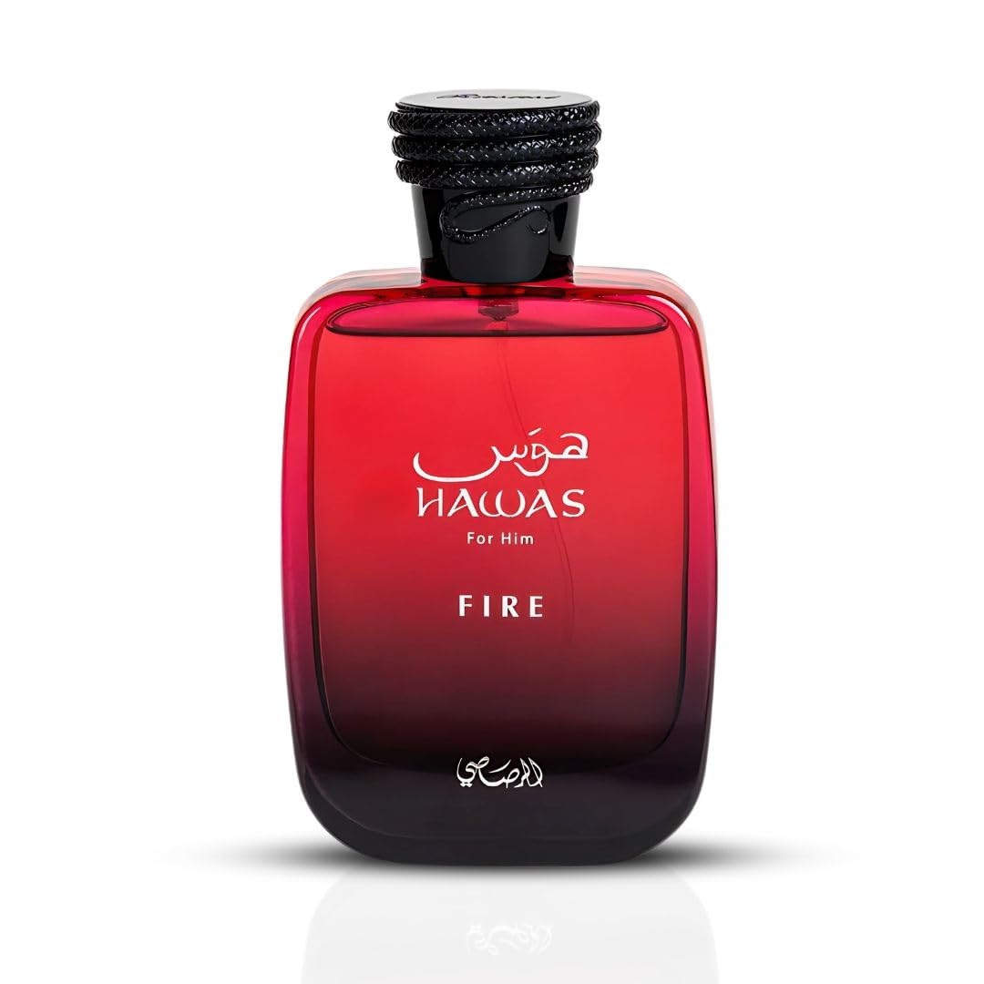 Rasasi Hawas Fire Eau de Parfum Spray for Men 3.4 Ounce