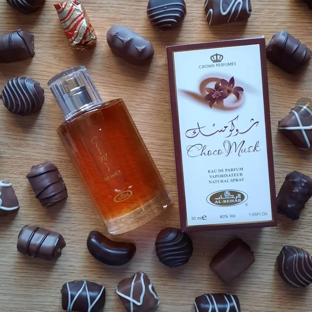 Al-Rehab Choco Musk Eau de Parfum Spray for Women, 1.65 Ounce
