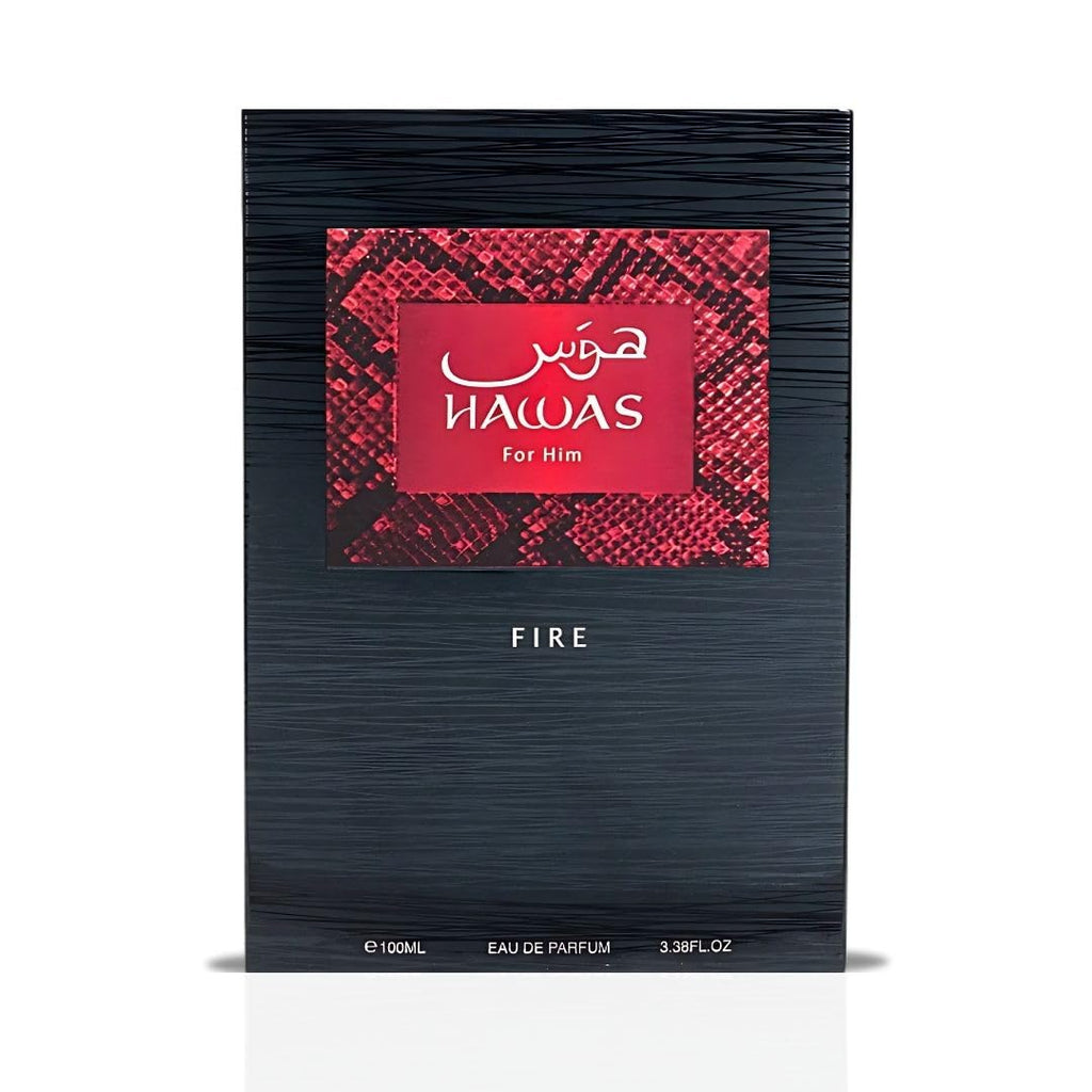 Rasasi Hawas Fire Eau de Parfum Spray for Men 3.4 Ounce