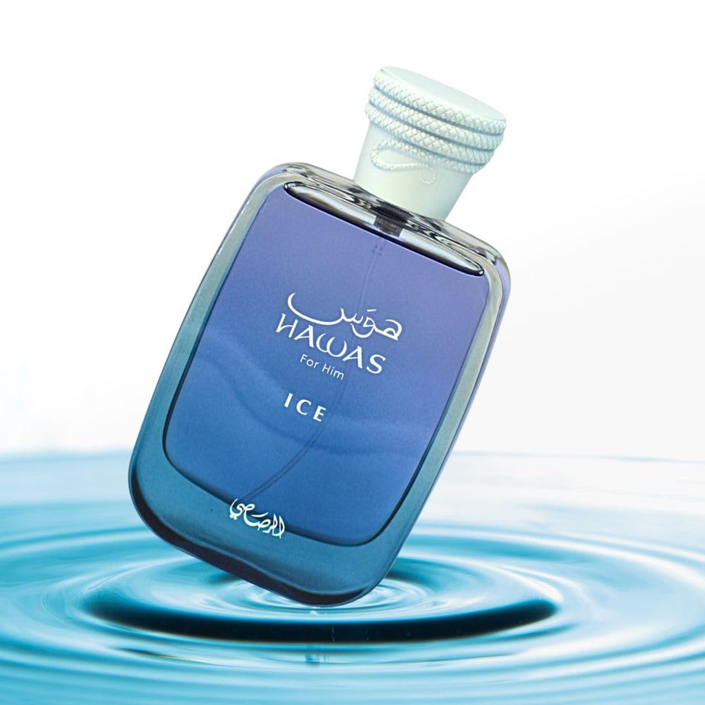 Rasasi Hawas Ice Eau de Parfum Spray for Men 3.4 Ounce