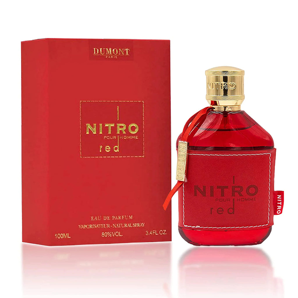 Dumont Nitro Red for Men Eau De Parfum Spray, 3.4 Ounce