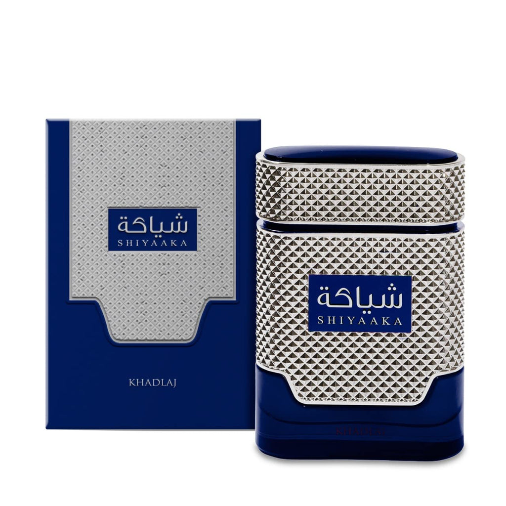 Khadlaj Shiyaaka Blue Eau De Parfum Spray for Men, 3.4 Ounce