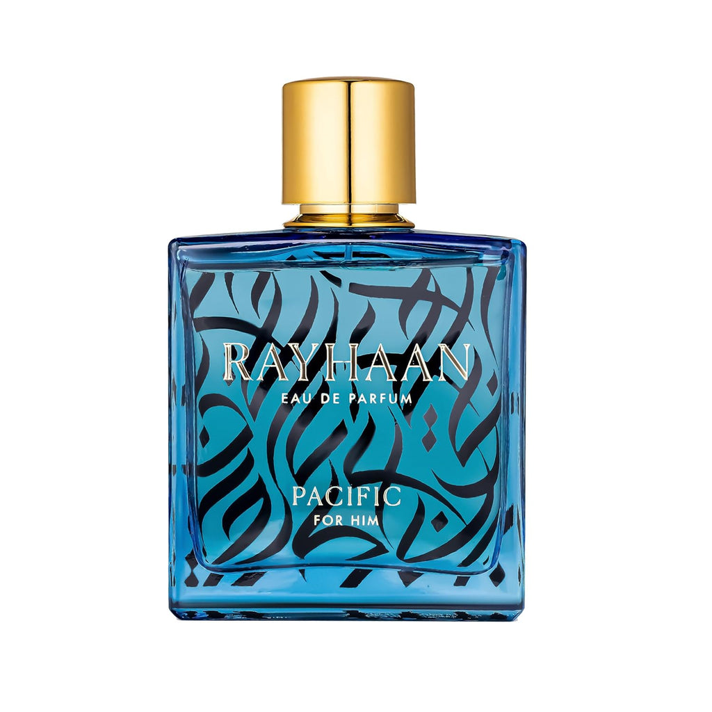 Rayhaan Pacific Eau de Parfum for Men, 3.4 Ounce