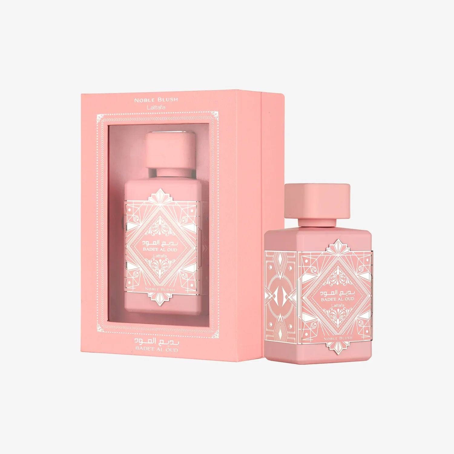 Lattafa Bade'e Al Oud Noble Blush for Unisex Eau de Parfum Spray, 3.4 Ounce