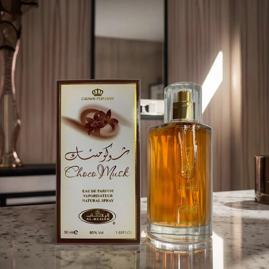 Al-Rehab Choco Musk Eau de Parfum Spray for Women, 1.65 Ounce