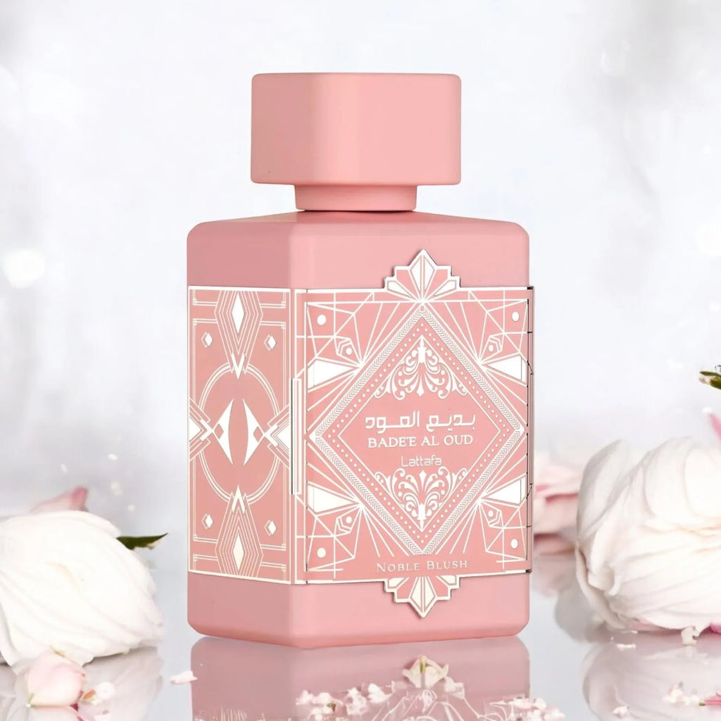 Lattafa Bade'e Al Oud Noble Blush for Unisex Eau de Parfum Spray, 3.4 Ounce