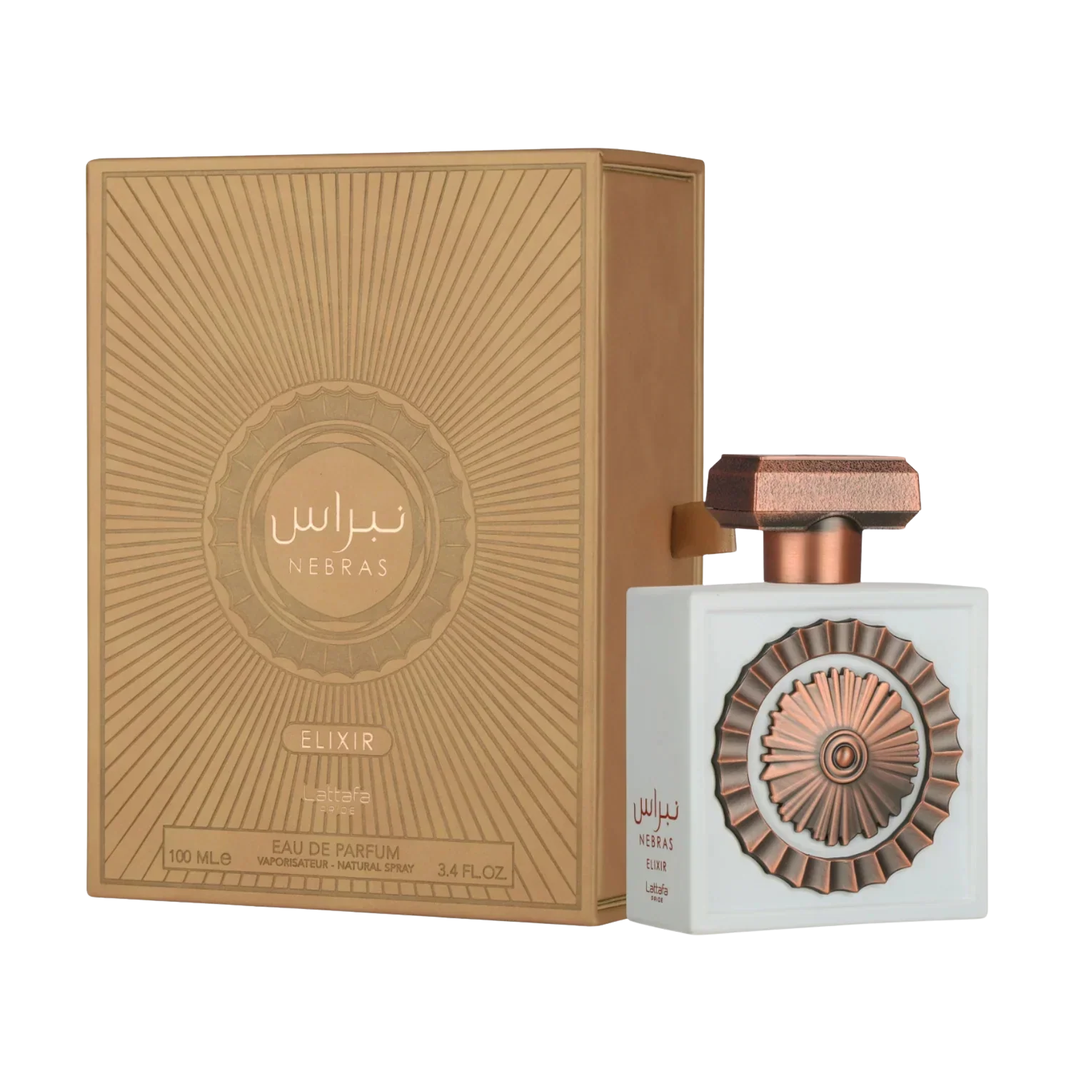 Lattafa Pride Nebras Elixir for Unisex Eau de Parfum Spray, 3.4 Ounce