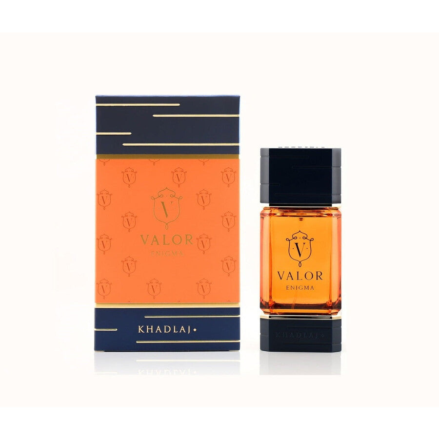 Khadlaj Valor Enigma Eau de Parfum Spray for Men, 3.4 Ounce
