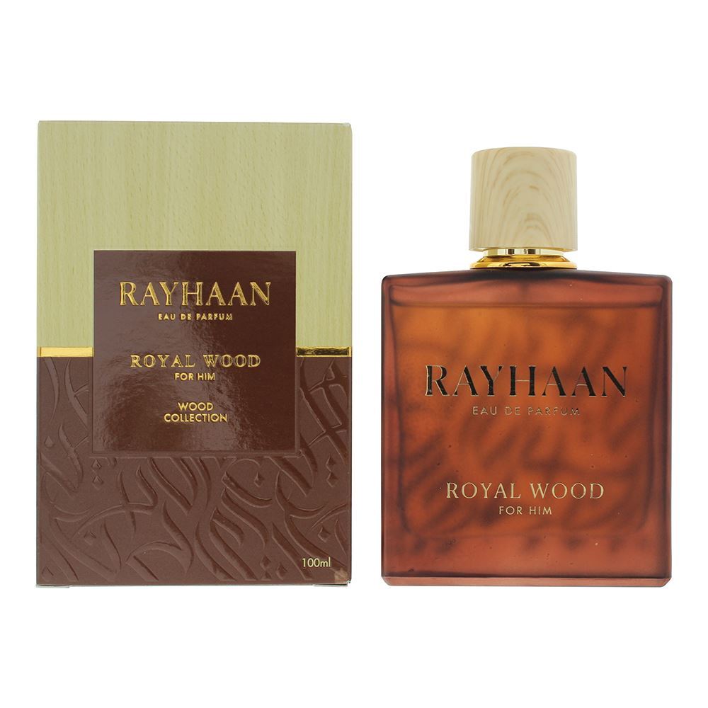 Rayhaan Royal Wood Eau de Parfum for Men, 3.4 Ounce