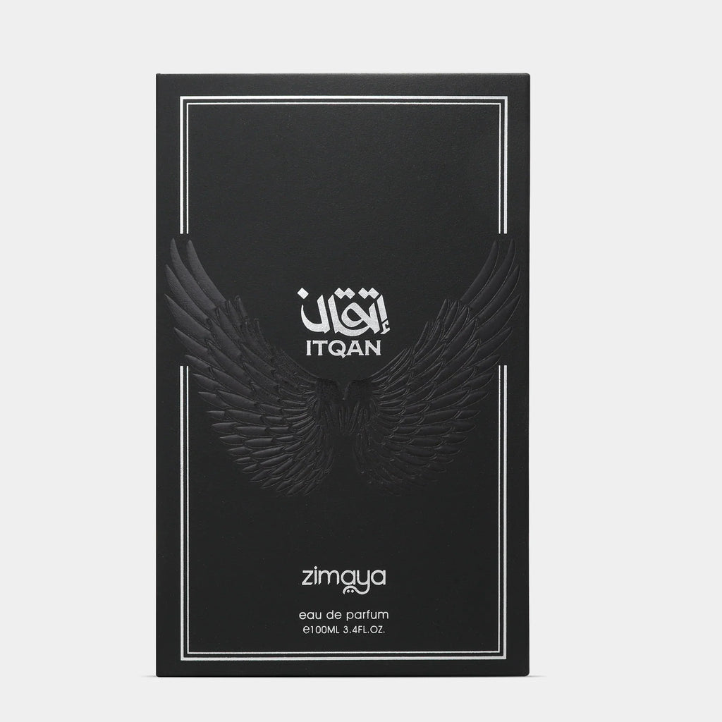 Afnan Zimaya Itqan Noir for Unisex Eau de Parfum Spray, 3.4 Ounce
